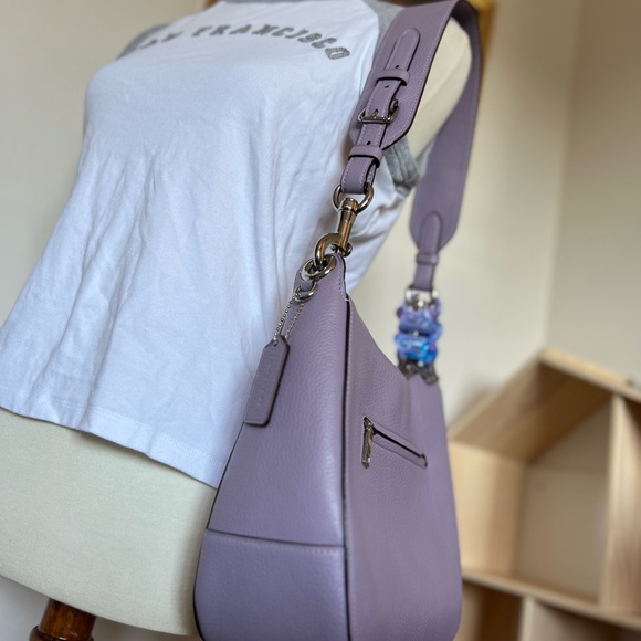 Coach Jess Hobo Lavender Shoulder Bag - Picture 5 of 13